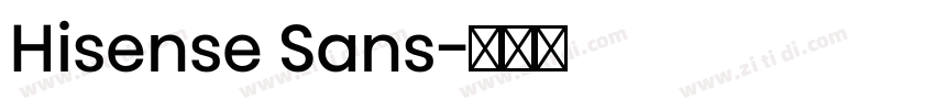 Hisense Sans字体转换